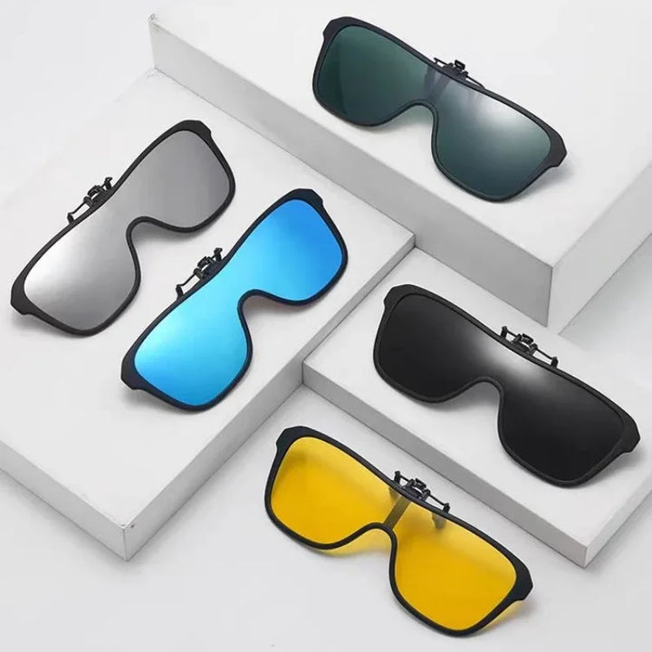 Clip On Sunglasses Polarized Flip Up Driving Glasses Mirror Lens Outdoor UV Protection Summer 2026