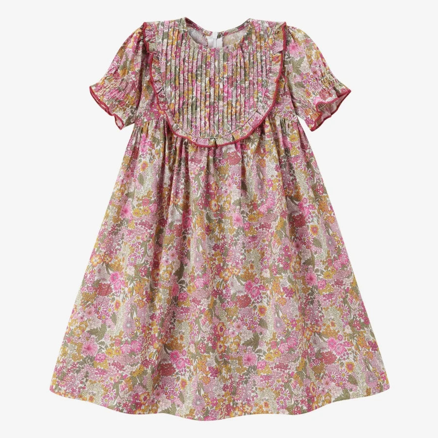 Soft Unisex Kids’ Matching Outfits – Plaid Grid, Floral, 100% Cotton, Summer Casual Wear