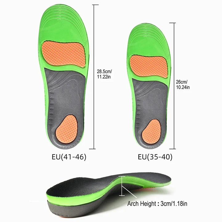 Orthopaedic Arch Support Insoles Thick Shock Absorption Plantar Fascia Insole
