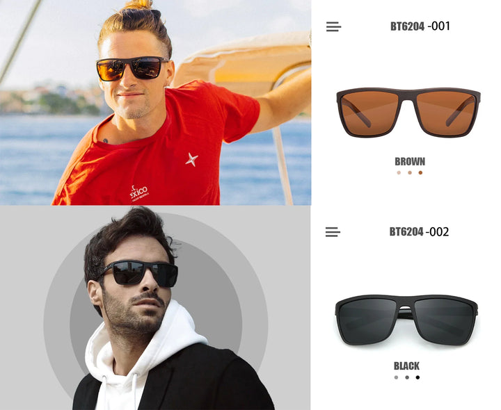Polarized Sunglasses – Lightweight TR90 Frame Square Sunglasses UV400 Protection, Outdoor Summer 2026