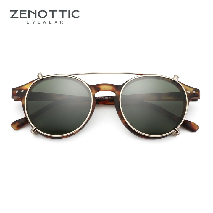 Clip On Sunglasses Retro Round Frames Anti Blue Light Polarizing Clip Ons Summer 2026
