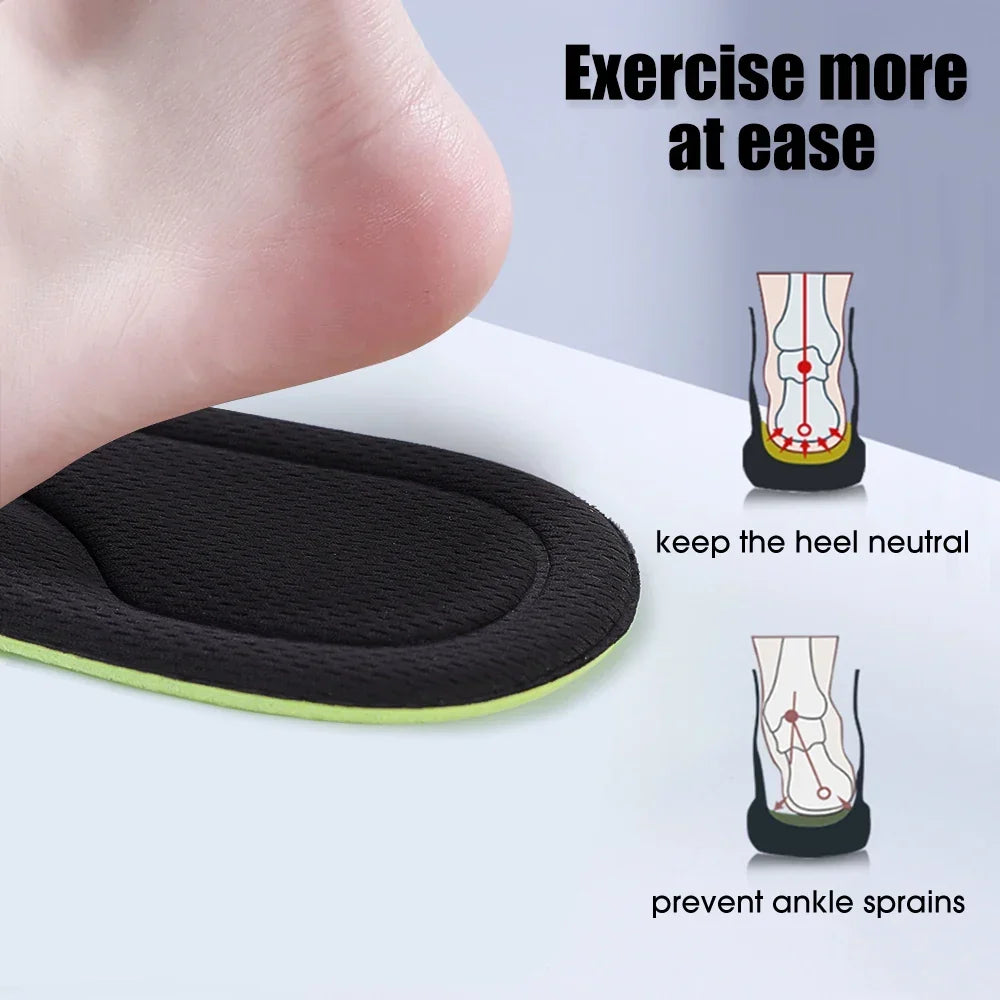 Memory Foam Orthopaedic Insoles 12 Pack Antibacterial Plantar Fascia Insole