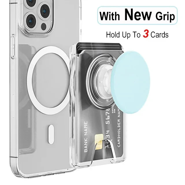 Magnetic Wallet With Expanding Grip For Phones Universal Card Holder Case Anti Scratch And Dustproof Back To School 2026