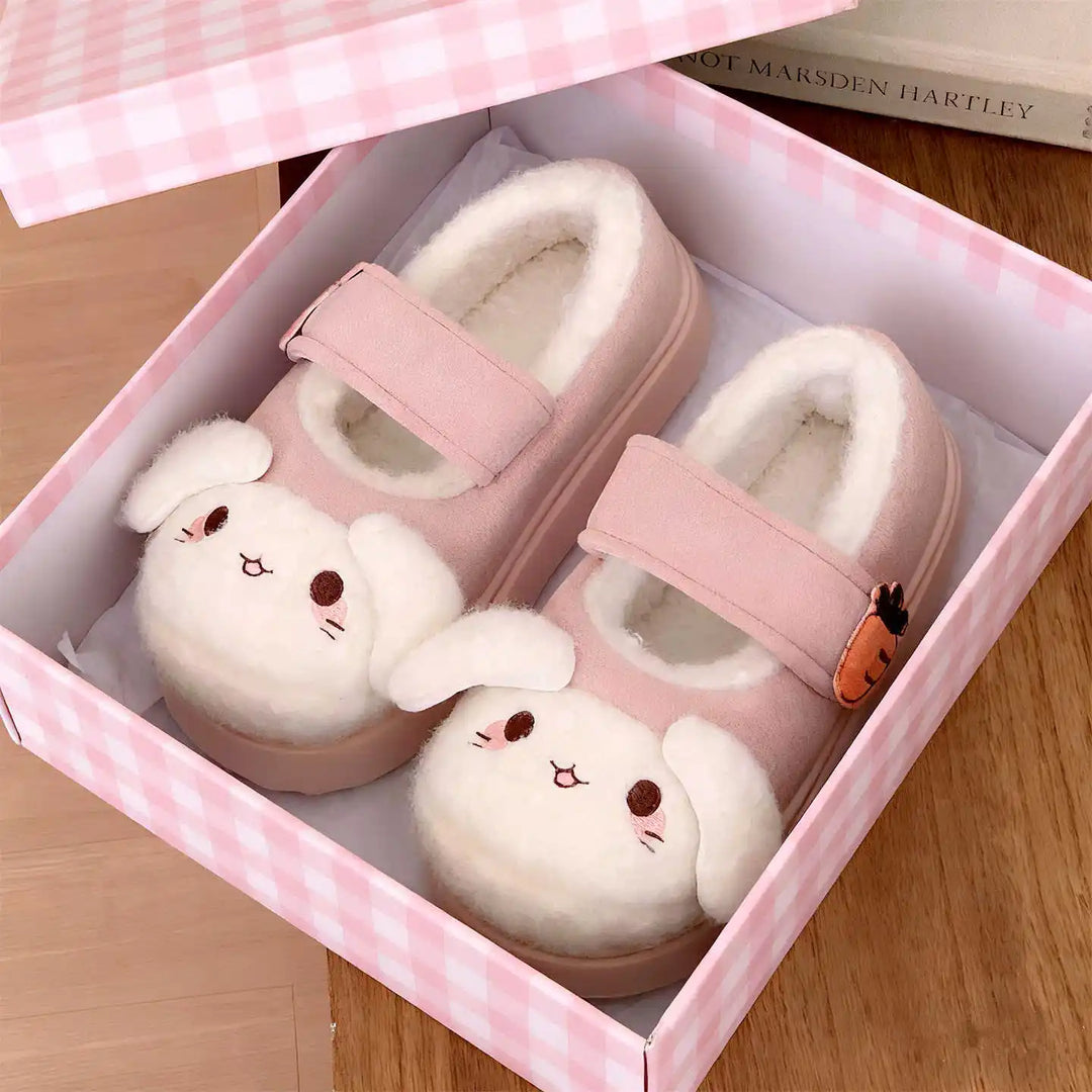 Soft Women’s Cat Slippers - Cat-Face Design, Plush Lining, Cozy Indoor Lounging