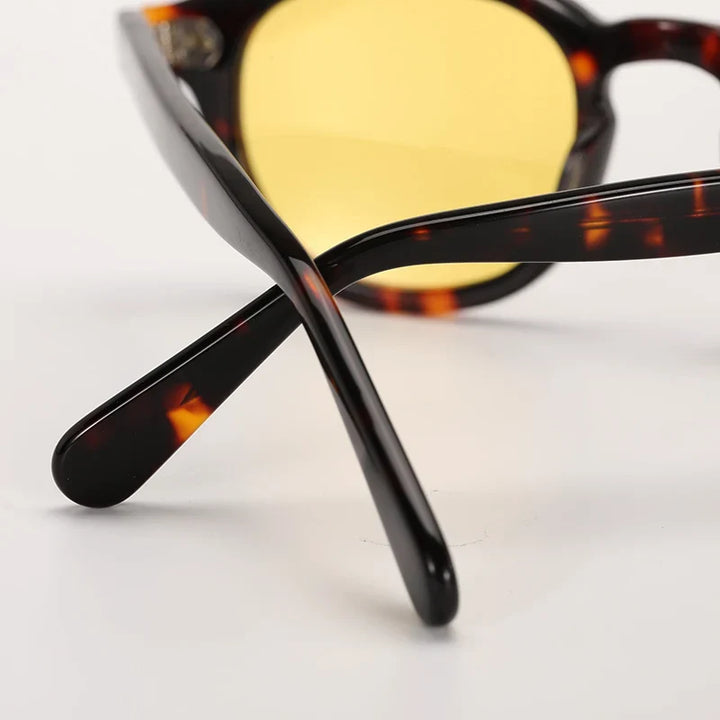 Polarized Sunglasses Vintage Round Acetate Frame Summer 2026 Driving Glare Reduction Gift Idea