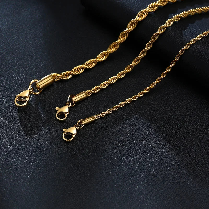 Stainless Steel Rope Chain Bracelet Twisted Singapore