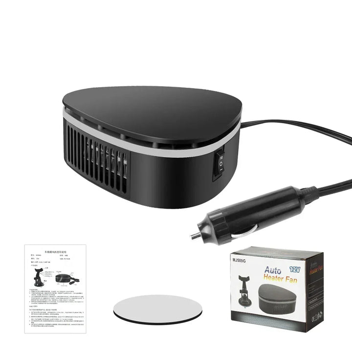 Car Heater 12V Defroster Windshield Defogger 360 Degree Adjustable Suction Cup Winter Driving Essentials 2025