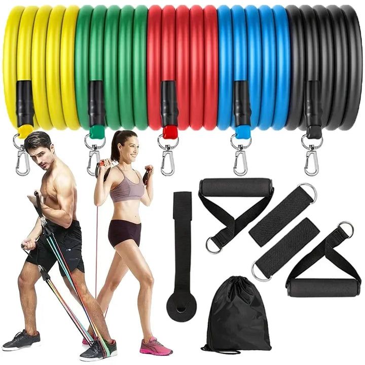 Lightweight Fitness Equipment - Portable Resistance Bands for Exercise, Bodybuilding &amp; Weight Loss
