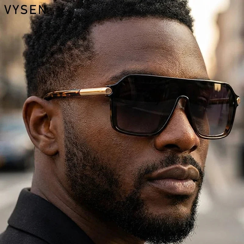 Sunglasses Shield OnePiece Steampunk Oversized Metal Frame Sports Sunglasses Fall 2026 Trend Premium Build