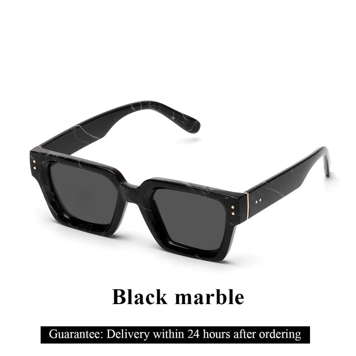 Sunglasses Black Retro Square Shades Luxury Fashion Eyewear Fall 2026 Trend Gift Idea