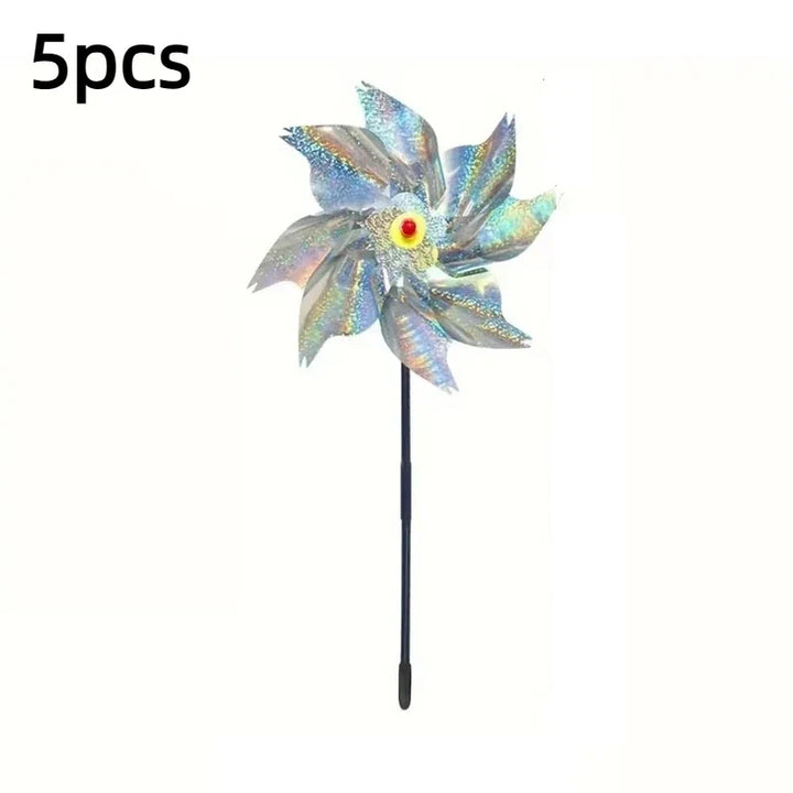 Bird Repeller Reflective Windmill Pinwheels 5 Pack Garden Deterrents For Yard And Orchard Backyard 2026 Eco-Friendly
