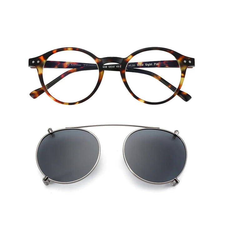 Clip On Sunglasses Retro Round Frames Anti Blue Light Polarizing Clip Ons Summer 2026