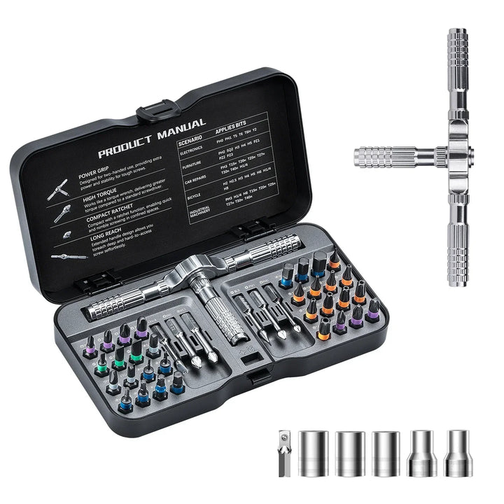 Screwdriver Bit Set Magnetic Design Multi Bit Repair Kit For DIY Projects Fall 2025 Gift Idea