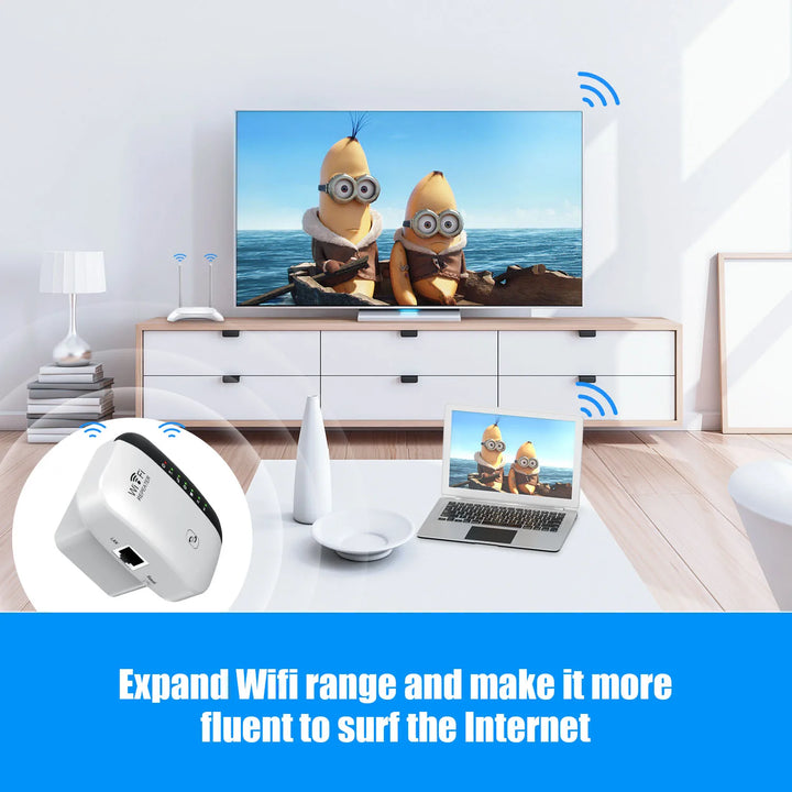 WiFi Range Extender 300Mbps 2.4GHz – Wireless Repeater with WPS for Home Network Boost 2026