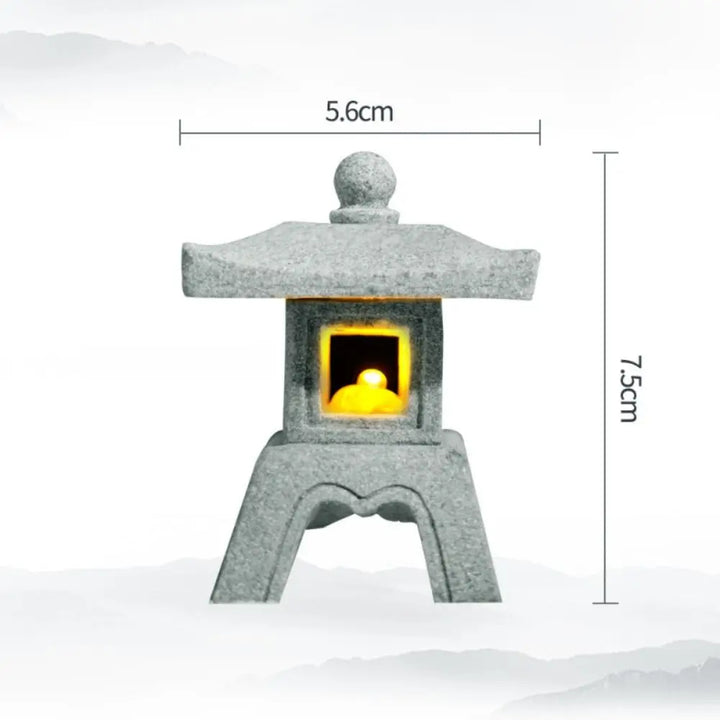 Pagoda Lantern Garden Statue Zen Yard Light Miniature Lamp for Micro Landscape Decor Fall 2026 Trend