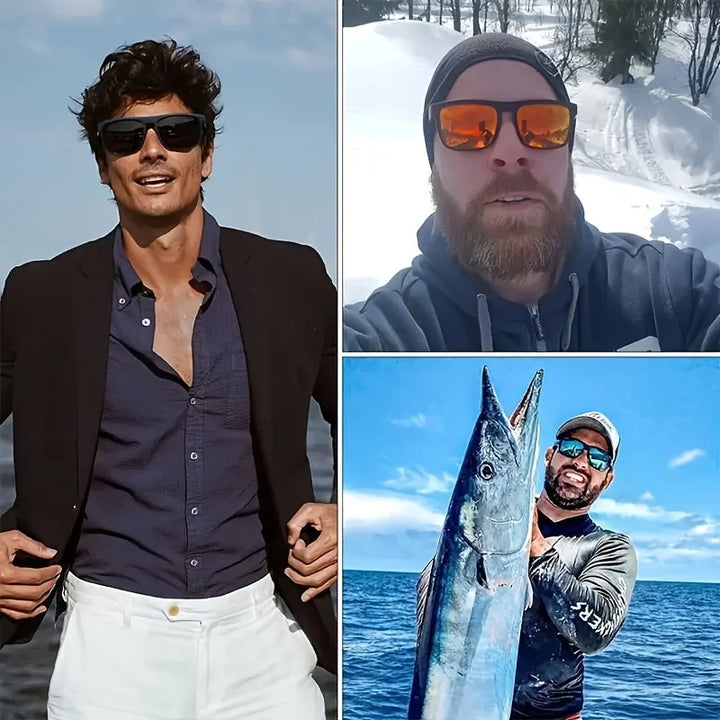 Polarized Sunglasses Square Frame Summer Travel 2026 Anti Glare Sun Shades For Driving Fishing 2 Pack