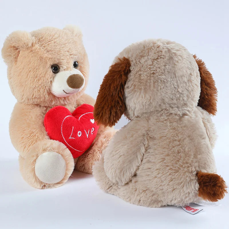 Teddy Bear Plush Toy Heart Hug Gift 2026 Valentine Gift For Kids Huggable Bear Soft Plush