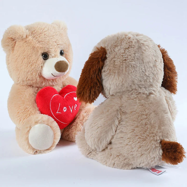 Teddy Bear Plush Toy Heart Hug Gift 2026 Valentine Gift For Kids Huggable Bear Soft Plush