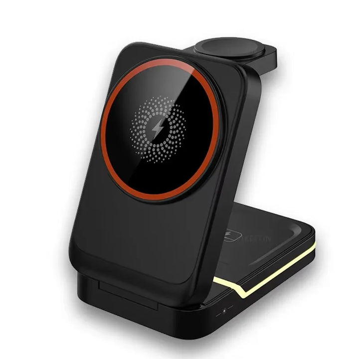 Foldable magnetic wireless charger – iPhone 12-16, Apple Watch, AirPods, USB-C, 15W 2026