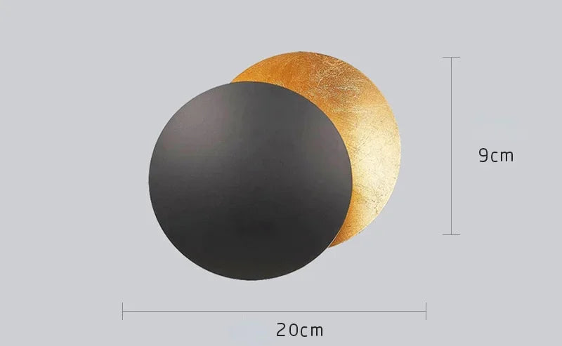 Wall Sconce Light Round Eclipse Modern Wall Lamp Iron Construction Ambient Bedside Decor Fall 2026