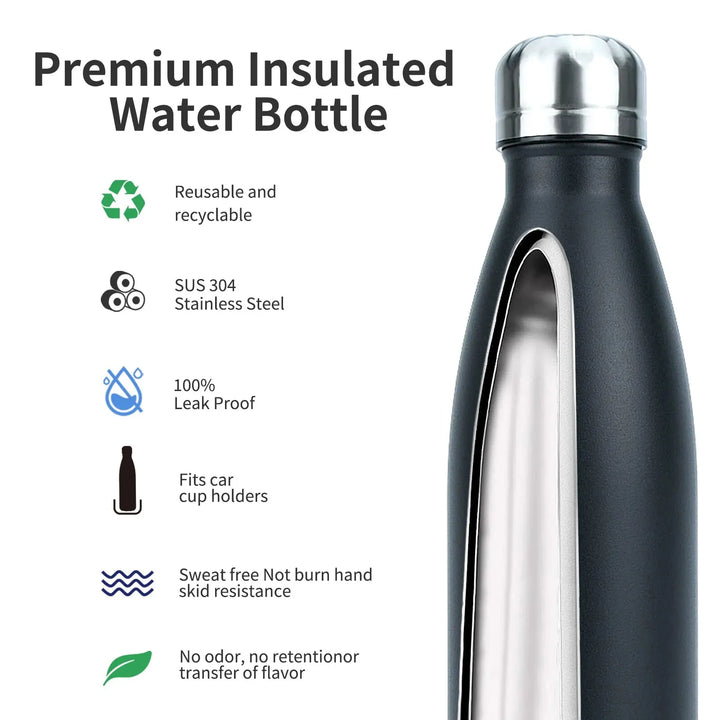 Stainless Steel Water Bottle Insulated Vacuum Flask Double Wall Thermal Cup Keeps Drinks Cold And Hot Summer Travel 2026