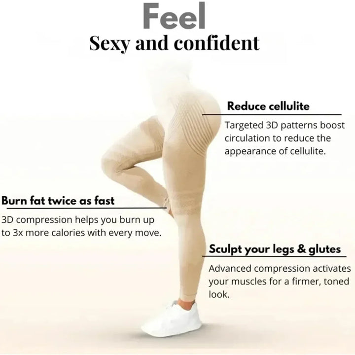 Compressive high-waist women&