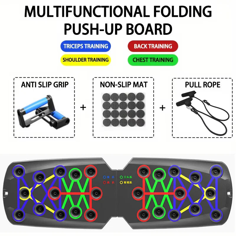 Push Up Board Foldable 28 Modes Home Workout Trainer