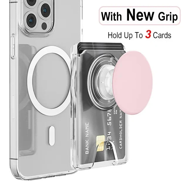 Magnetic Wallet With Expanding Grip For Phones Universal Card Holder Case Anti Scratch And Dustproof Back To School 2026