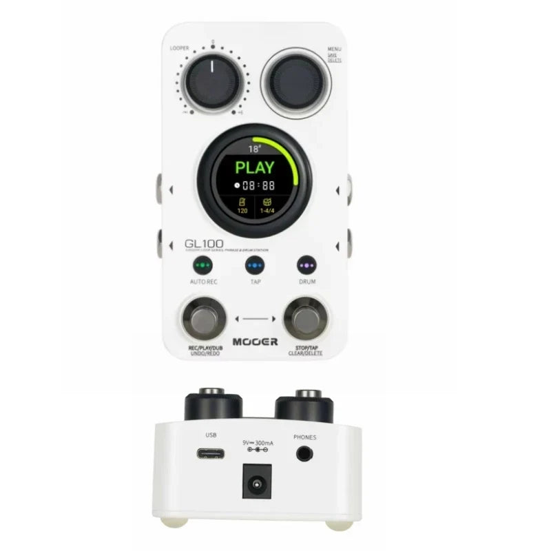 Guitar Pedals 1.3 Inch Touchscreen Drum Machine Auto Record Time Stretch Loop Effects Fall 2026 Gear