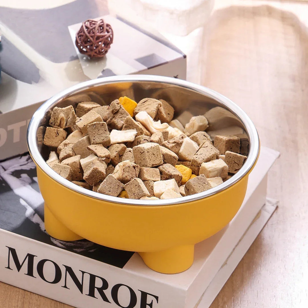 Anti Slip Stainless Steel Dog Bowl - Easy to Clean Indoor Pet Dish