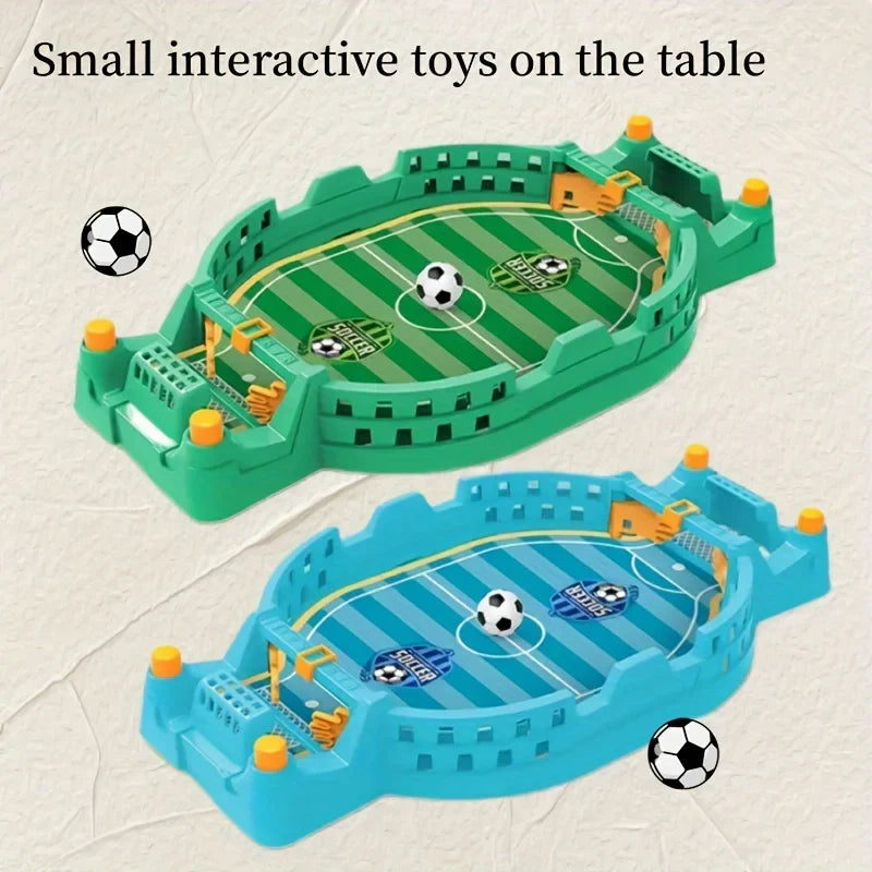 Interactive Soccer Game for Kids -2-Player Tabletop Fun, Parent-Child Activity, Portable Puzzle Game in Blue/Green
