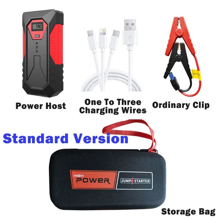 Car Jump Starter Power Bank 18000mAh 1200A Peak Emergency Booster for 12V Vehicles Fall 2025 Road Trip Safety