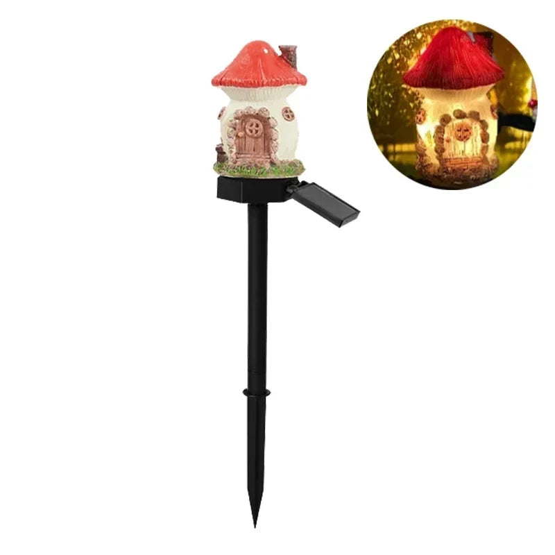 Solar Fairy Lights House Shaped Lawn Lamp Outdoor Waterproof LED Garden Decor Fall 2026 Gift Idea