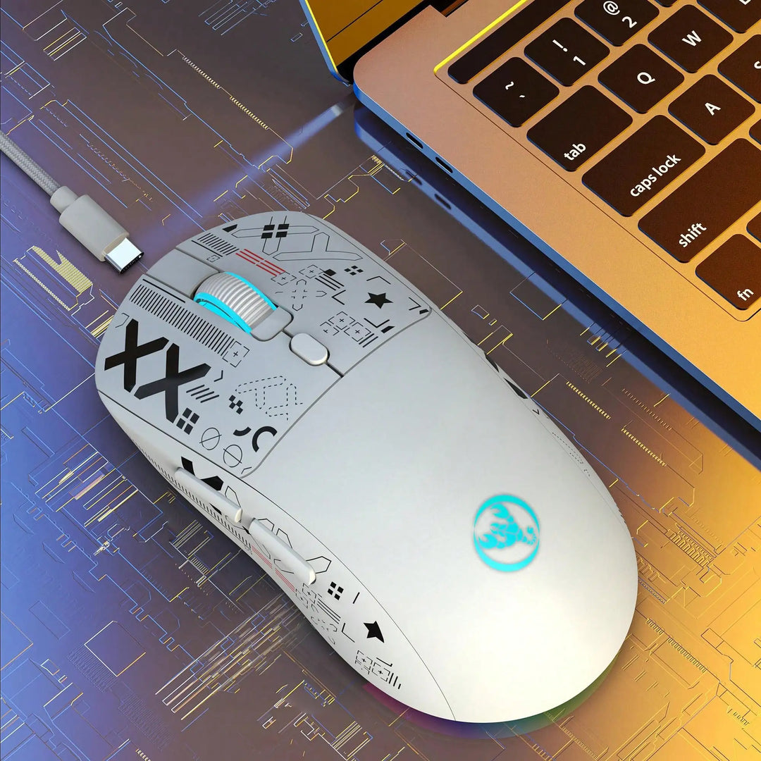 Gaming Mouse Wireless RGB 4000 DPI Rechargeable 650mAh