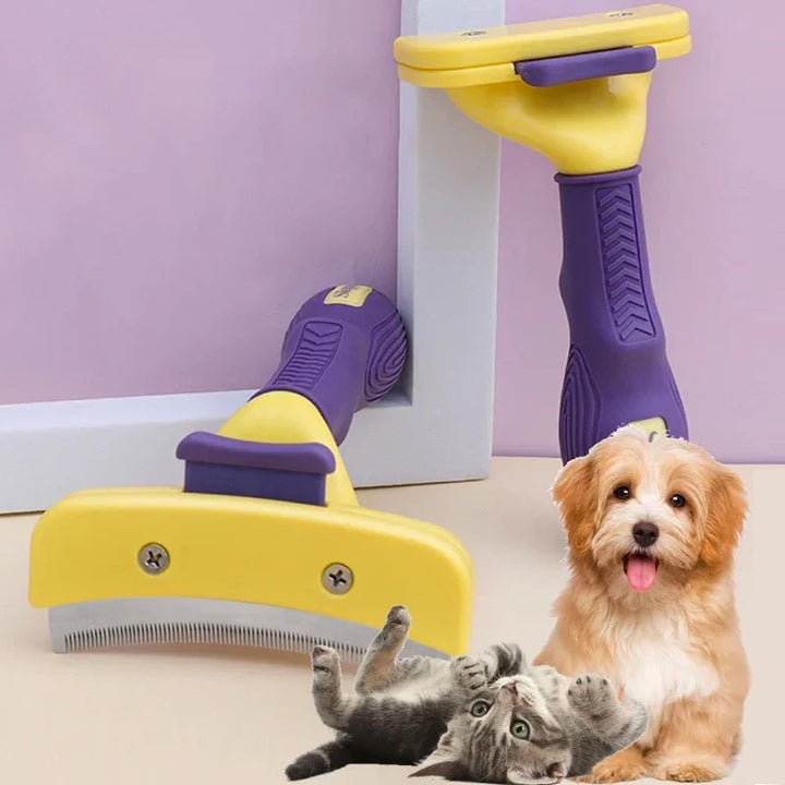 Stainless Steel Pet Grooming Brush - Anti-Lice Comb for Dogs &amp; Cats, Hair Care Supplies