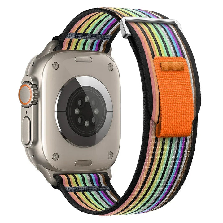 Nylon Trail Loop Apple Watch Band - Breathable Sport Strap for Ultra 3 2, Series 11 10 9 8 7 41-49mm