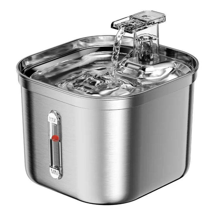Stainless Steel Automatic Pet Water Dispenser with Intelligent Filtration for Cats and Dogs