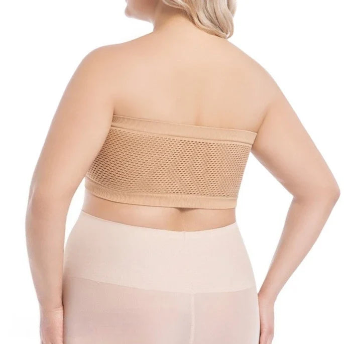 Strapless Wireless Bra with Seamless Design and Soft Support for Backless and Off-Shoulder Outfits