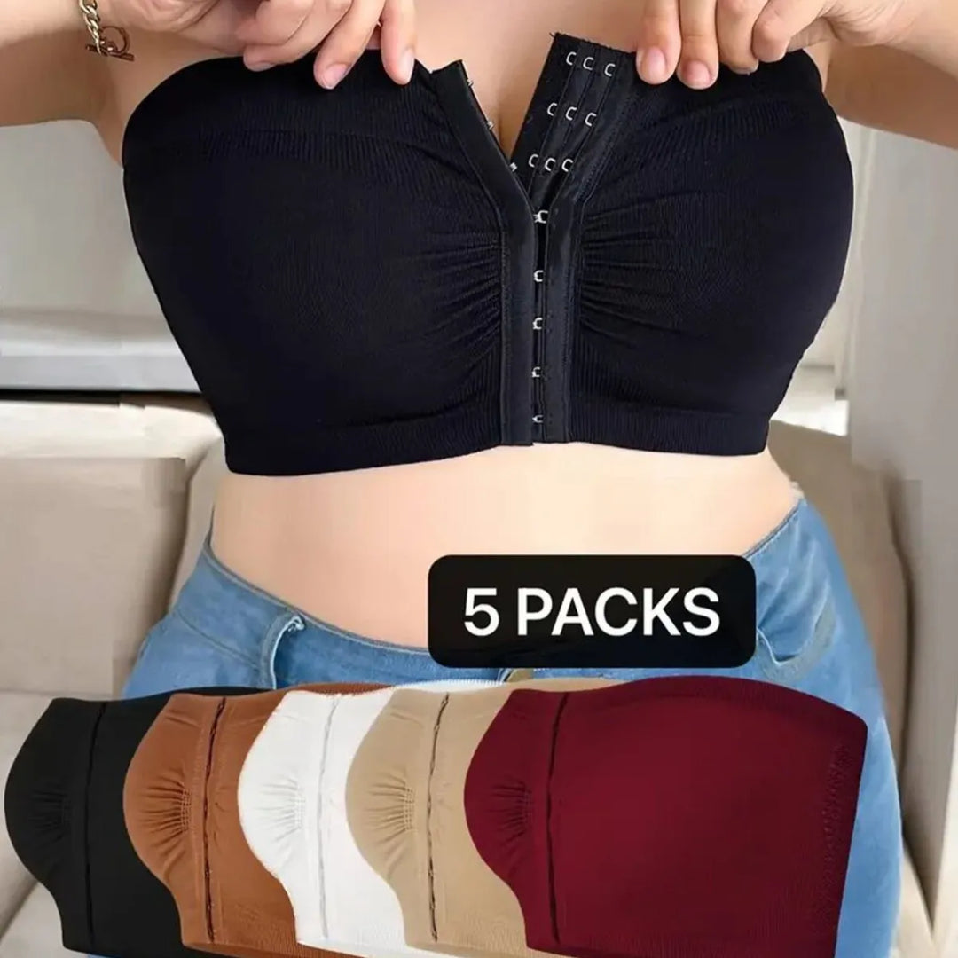 Strapless Wireless Bra with Seamless Design and Soft Support for Backless and Off-Shoulder Outfits