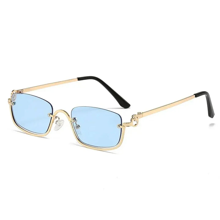 Lightweight women’s sunglasses – retro metal frame design, polycarbonate lenses, for casual and outdoor activities