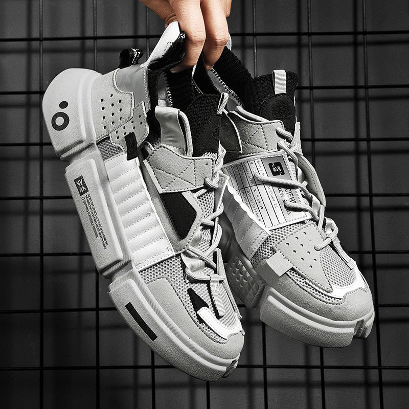 Versatile men’s skater sneakers – streetwear style, breathable material, for everyday wear