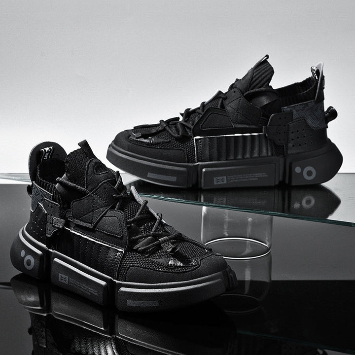 Versatile men’s skater sneakers – streetwear style, breathable material, for everyday wear