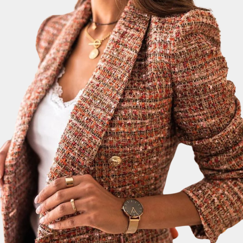 Versatile women’s blazer – chic tailored design, durable fabric, for work or casual outings