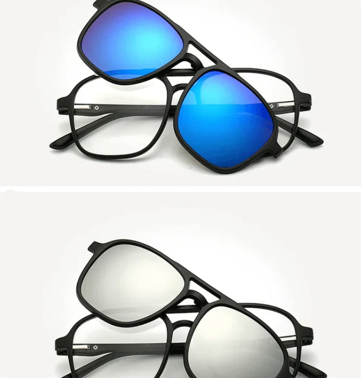 Versatile unisex sunglasses – 6-in-1 design, UV400 protection, for all occasions