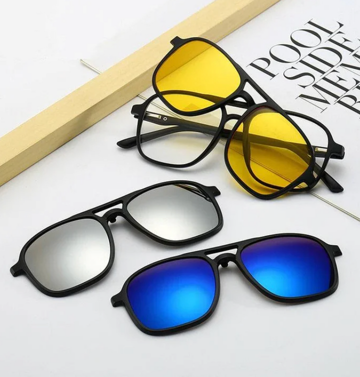 Versatile unisex sunglasses – 6-in-1 design, UV400 protection, for all occasions