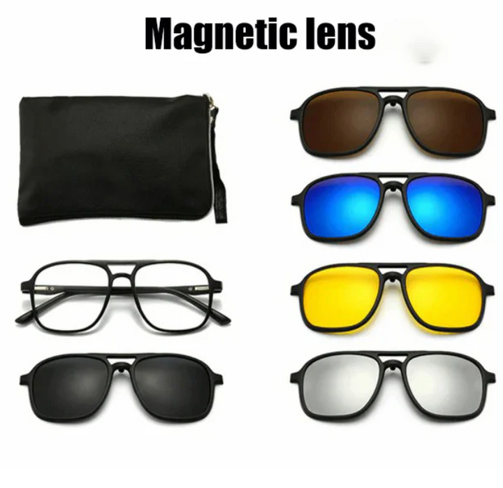 Versatile unisex sunglasses – 6-in-1 design, UV400 protection, for all occasions