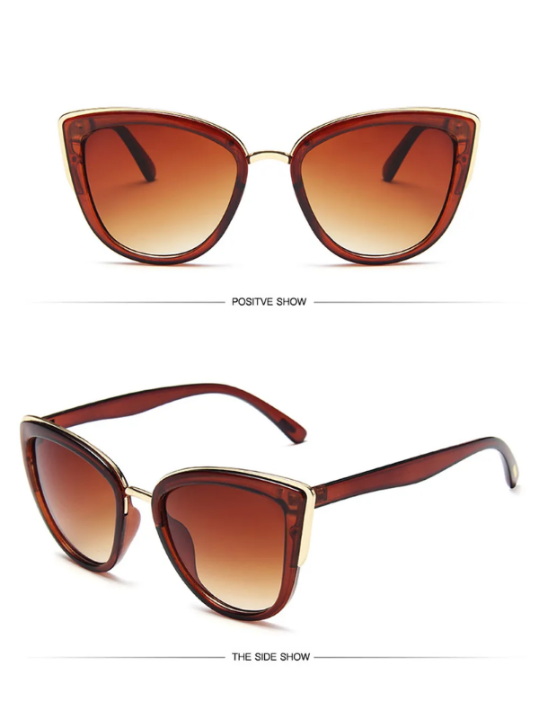 Lightweight women’s cat eye sunglasses – UV400 protection, trendy design, for summer 2025