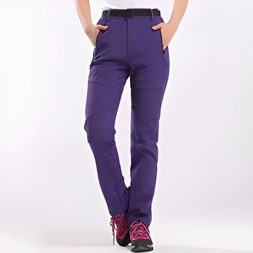 Waterproof women’s hiking pants – elastic, breathable, for outdoor activities