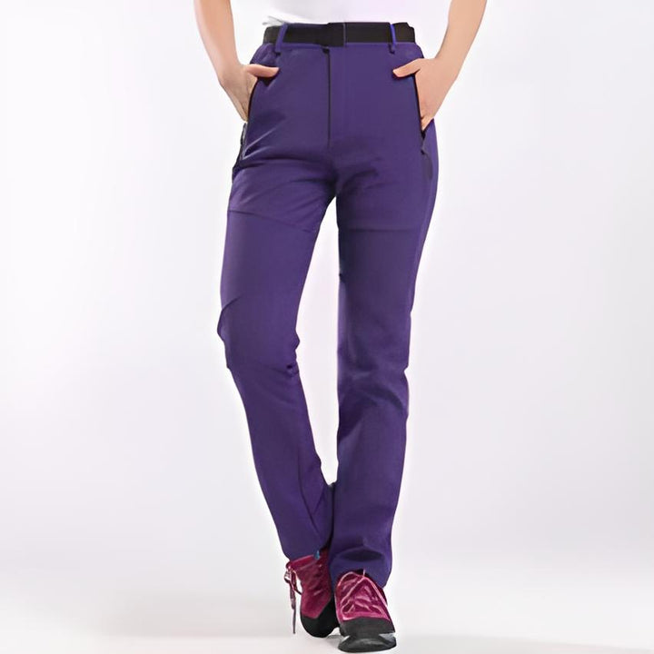 Waterproof women’s hiking pants – elastic, breathable, for outdoor activities