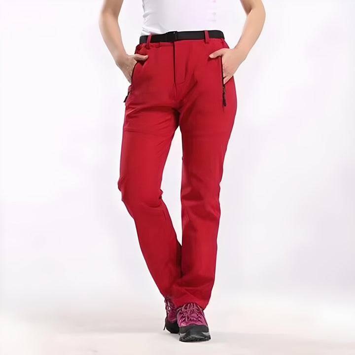 Waterproof women’s hiking pants – elastic, breathable, for outdoor activities